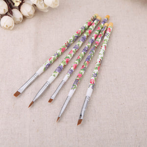 5pcs Nail Art Wooden Brushes Set - PicaPicaBeauty 